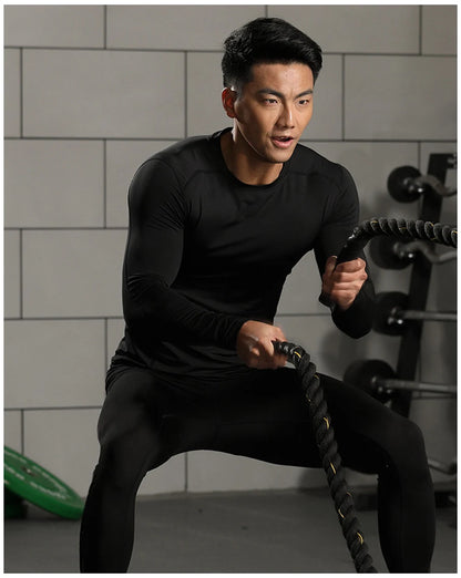 Winter Top Quality New Thermal Underwear Men Underwear Sets Compression Fleece Sweat Quick Drying Thermo Underwear Man Clothing