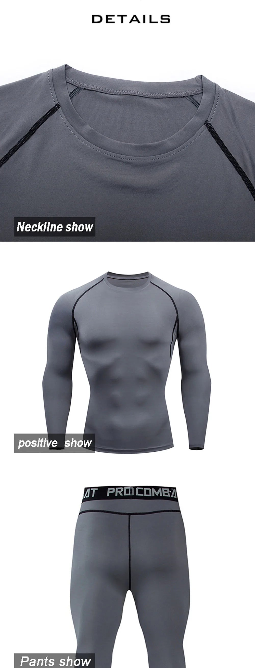 Winter Top Quality New Thermal Underwear Men Underwear Sets Compression Fleece Sweat Quick Drying Thermo Underwear Man Clothing