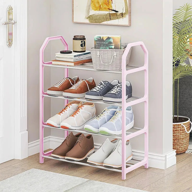 4 Floor Assembly Simple Creative Home Shoe Rack Dormitory Door Storage Rack Storage Shoe Multifunctional Cabinet  Home Supplies