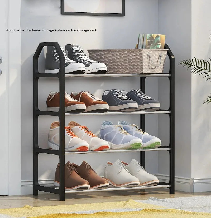 4 Floor Assembly Simple Creative Home Shoe Rack Dormitory Door Storage Rack Storage Shoe Multifunctional Cabinet  Home Supplies