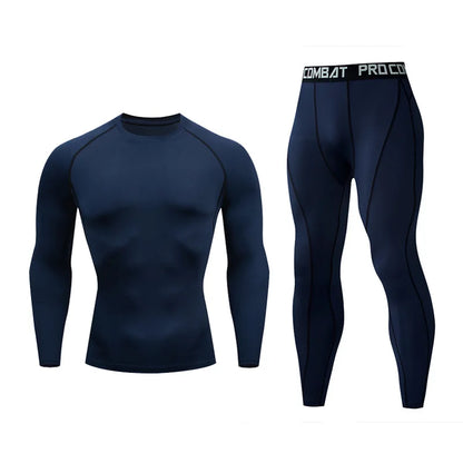 Winter Top Quality New Thermal Underwear Men Underwear Sets Compression Fleece Sweat Quick Drying Thermo Underwear Man Clothing